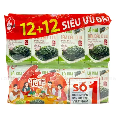 Lá Kim Tầm Dầu Ô Liu O'Food Bịch 24 Gói x 4g