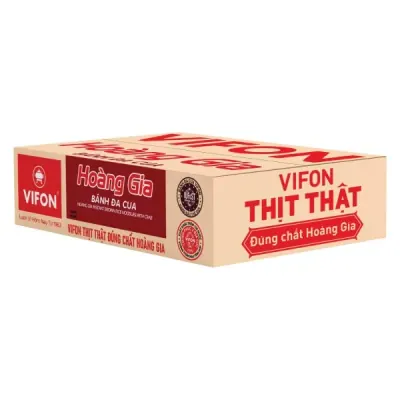 Thùng 18 Gói Bánh Đa Cua Hoàng Gia Vifon 120g