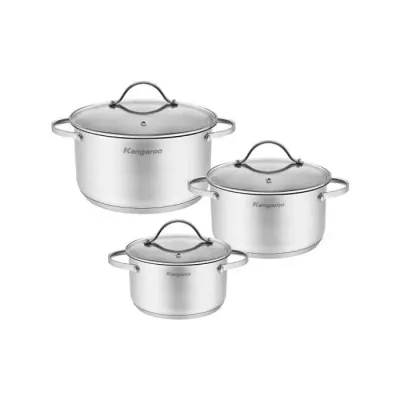 Bồ Nồi Inox 5 Lớp Đáy Kangaroo KG21P3S2