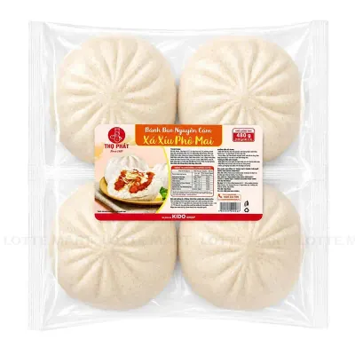 Bánh Bao Thọ Phát Nguyên Cám Xá Xíu Phô Mai 480g