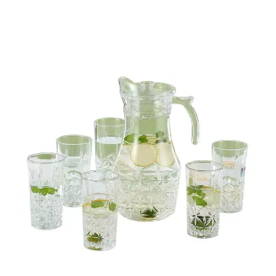 Bộ Bình Ly Thủy Tinh Deli Sunrise YZH-41D/L7 7m
