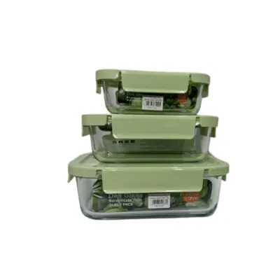Bộ Thủy Tinh Deli Vuông 330ml - 510ml - 800ml