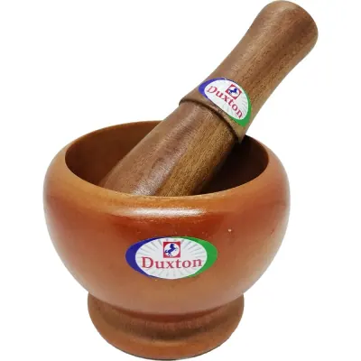 Chày Cối Gỗ Duxton Bầu 13cm CB-13