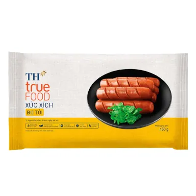 Xúc Xích Bơ Tỏi TH True Food 450g