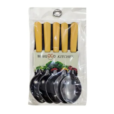 Muỗng Cơm Inox Cán Nhựa Dày 5 Cái