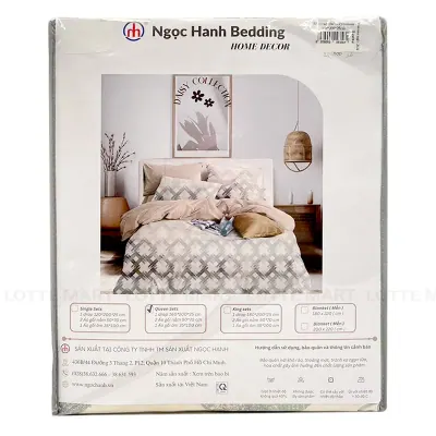 Bộ Drap Daisy Premium Ngọc Hạnh Bedding 160x200x25cm (Giao Mẫu Ngẫu Nhiên)
