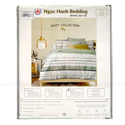 Bộ Drap Daisy Premium Ngọc Hạnh Bedding 180x200x25cm