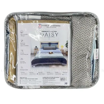 Bộ Drap Daisy Premium Ngọc Hạnh 5 Chi Tiết 1.6mx2mx25cm (Giao Mẫu Ngẫu Nhiên)