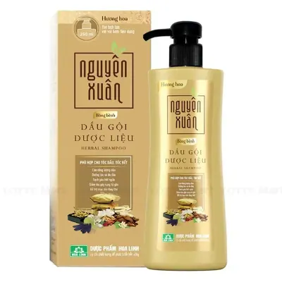 Dầu Gội Dược Liệu Nguyên Xuân Dưỡng Tóc Bồng Bềnh Chai 250ml