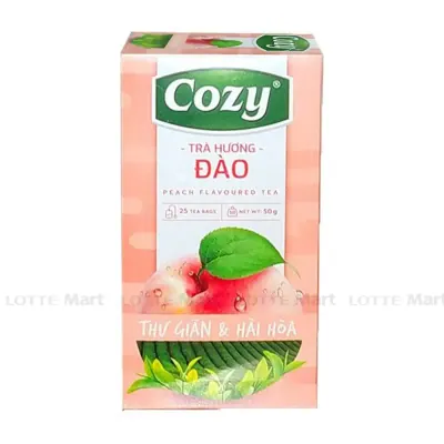 Trà Túi Lọc Cozy Hương Đào Hộp 25 Gói x 2g