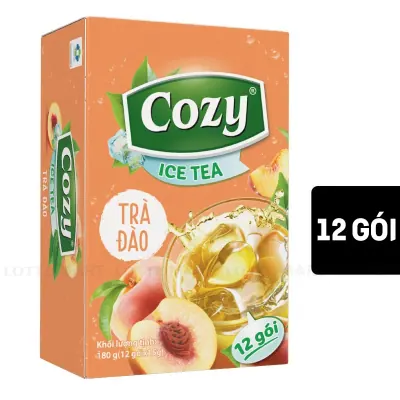 Trà Hòa Tan Cozy Ice Tea Vị Đào 12 Gói x 15g