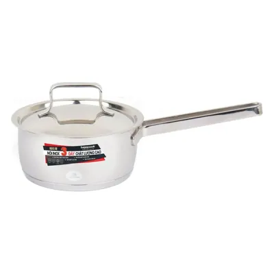 Quánh Inox 430 3 Đáy Nắp Kiếng Happy Cook MLGX16cm