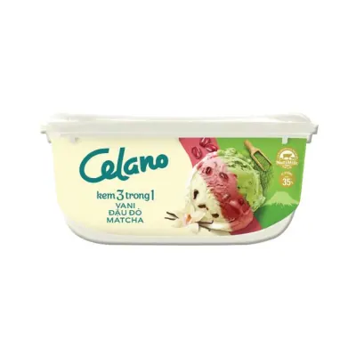 Kem Cao Cấp Celano Vani Đậu Đỏ Trà Xanh 860ml