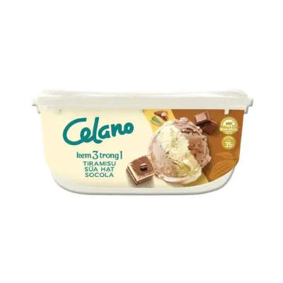 Kem Cao Cấp Celano Tiramisu Sữa Hạt Socola 860ml
