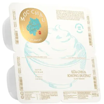 Sữa Chua Ăn Vinamilk Mộc Châu Không Đường 4x100g