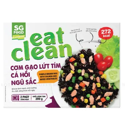 Cơm Gạo Lứt Tím Cá Hồi Ngũ Sắc SG Food 200g