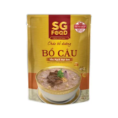 Cháo Bổ Dưỡng SG Food Bồ Câu Yến Mạch Hạt Sen 240g