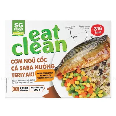 Cơm Ngũ Cốc Cá Saba Nướng Teriyaki SG Food 200g