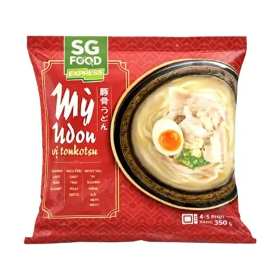 Mì Udon SG Food Vị Tonkotsu Gói 350g