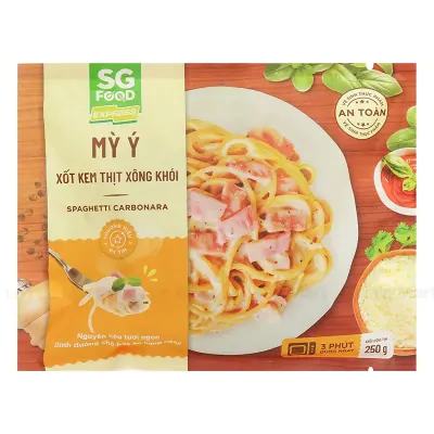Mì Ý Xốt Kem Thịt Xông Khói 250g