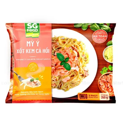 Mì Ý Xốt Kem Cá Hồi SG Food Gói 250g