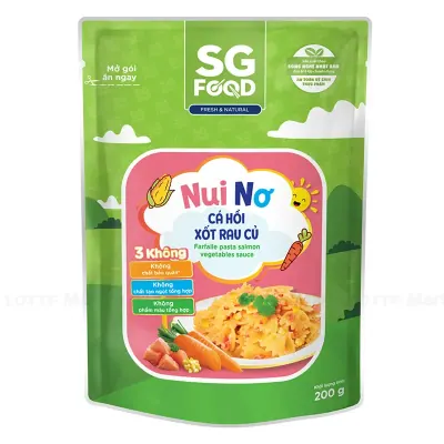 Nui Cá Hồi Xốt Rau Củ SG Food 200g