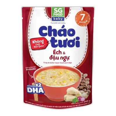 Cháo Tươi SG Food Ếch Đậu Ngự 240g