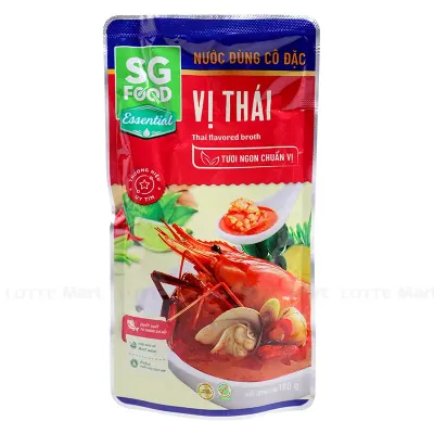Nước Dùng Cô Đặc Vị Lẩu Thái SG Food Gói 180g