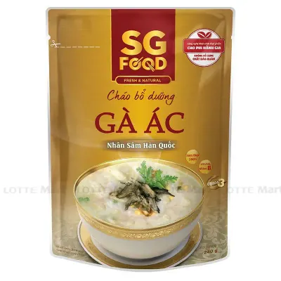 Cháo Bổ Dưỡng Gà Ác Nhân Sâm SG Food Gói 240g