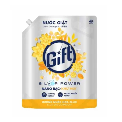 Nước Giặt Gift Hương Nước Hoa Ellie Cho Máy Giặt Cửa Trước và Cửa Trên Túi 3.6kg