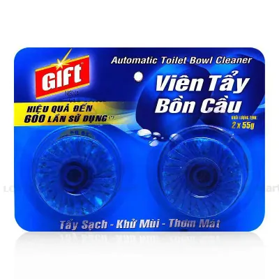 Viên Tẩy Bồn Cầu Gift 55g Vỉ 2 Viên