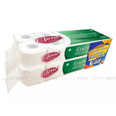 Lốc 2 Cây Giấy Vệ Sinh elene Xanh 3 Lớp 10 Cuộn