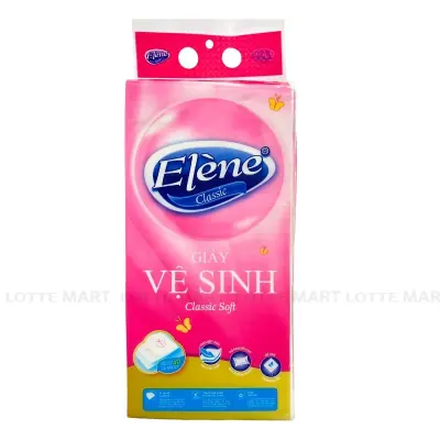 Khăn Giấy Rút Vệ Sinh elene 4 Lớp Bịch 320 Tờ