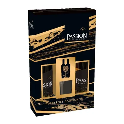 Rượu Vang Passion 13.5% – 2 Chai x 750ml và Ly