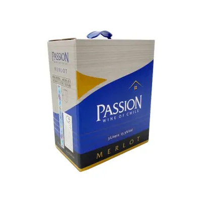 Rượu Vang Passion Merlot Hộp 13.5% – 3L