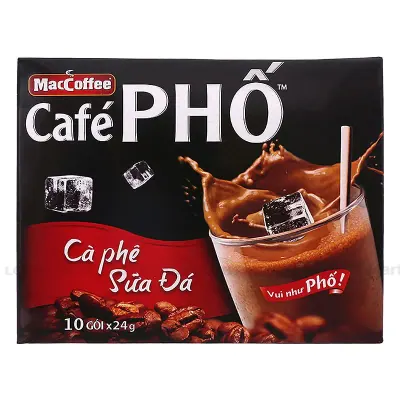 Cà Phê Phố Sữa Đá Gói 240g (Hộp 10 Gói)