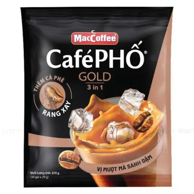 Cà Phê Phố Sữa Đá Gold Bịch 30 Gói 29g