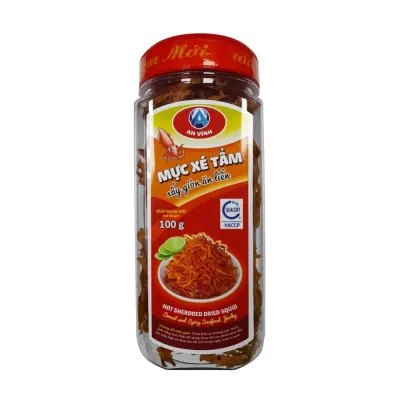 Mực Xé Tẩm Ăn Liền An Vĩnh Hộp 100g