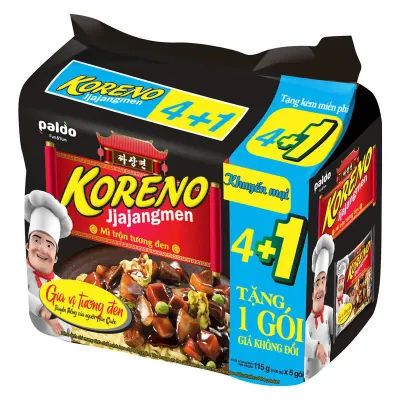 Mì Trộn Tương Đen Jjajangmen 575g (5x115g)