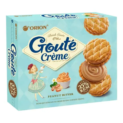 Bánh Quy Kem Goute Creme Hương Vị Bơ Đậu Phộng 320g