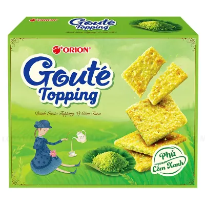 Bánh Orion Goute Topping Cốm Dừa 297.6g