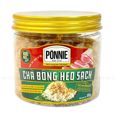 Chà Bông Heo Ponnie Hũ 100g