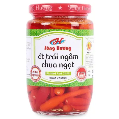 Ớt Trái Ngâm Chua Ngọt Sông Hương Hũ 350g