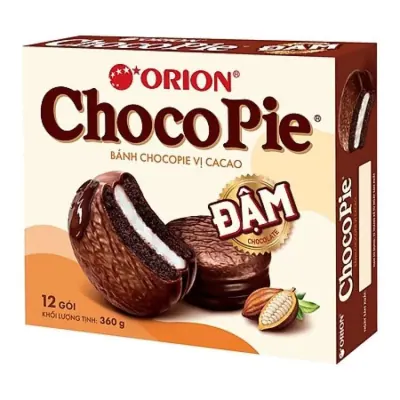 Bánh Orion Chocopie Dark Hộp 396g (12 Cái)