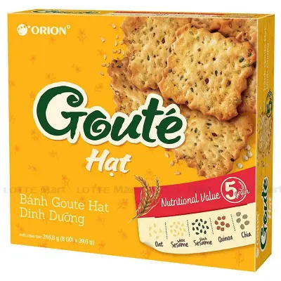 Bánh Hạt Dinh Dưỡng Gouté 296g