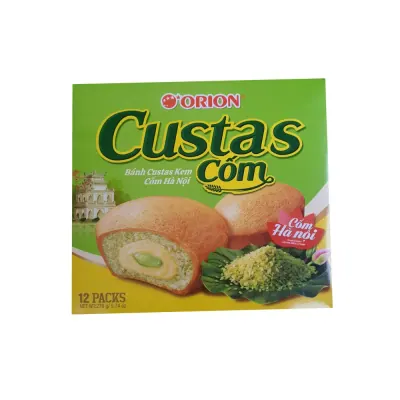 Bánh Custas Orion Kem Cốm Hà Nội Hộp Giấy 276g