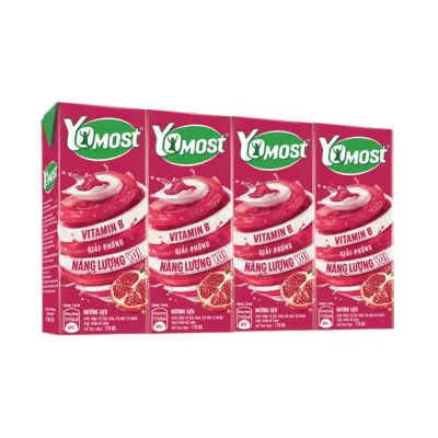 Sữa Chua Yomost Lựu Dâu 4 x 170ml
