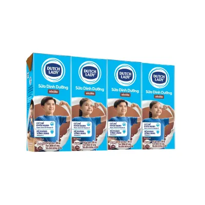 Sữa Tiệt Trùng Dutch Lady Socola Lốc 4x180ml