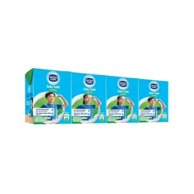 Sữa Tiệt Trùng Dutch Lady 20+ Dưỡng Chất Có Đường Hộp Giấy 4x110ml