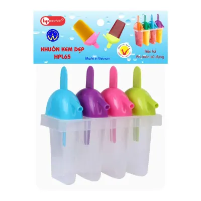 Khuôn Làm Kem Nhựa Đẹp HPL65 – 4 Cái
